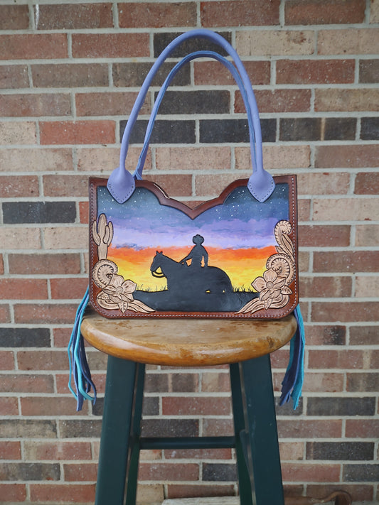 Sunset Cowboy Handbag